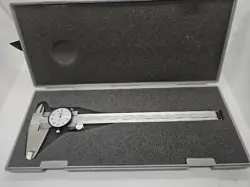 MITUTOYO 8” INCH DIAL CALIPER .001 GRADUATIONS, WITH CASE