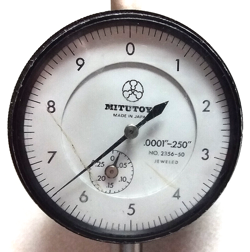 MITUTOYO 2356-50 DIAL INDICATOR JEWELED .25