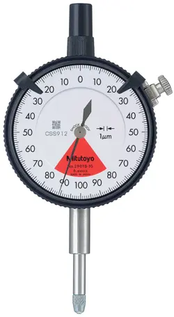 MITUTOYO 2901S-10 - DIAL INDICATOR STD .001MM - .16MM, 8MM STEM, M2.5X0.45, LUG