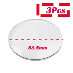 3PCS MITUTOYO DIAL CALIPER REPLACEMENT PART CRYSTAL COVER LID FOR 53.5MM DIA