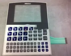 MITUTOYO QM-DATA100 MEMBRANE KEYPAD FOR MITUTOYO OPTICAL COMPARATOR  #H219A YD