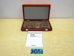 MITUTOYO GAUGE BLOCK BM1-103-1 516-943 HIGH CARBON HIGH CHROMIUM STEEL