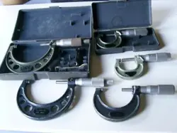 LOT OF MICROMETERS MITUTOYO, JAPAN?  SOLD AS IS.
