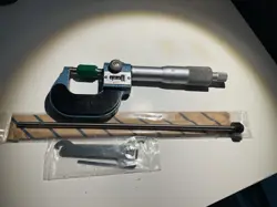 0.24 MMM - 1” MITUTOYO COMBIMIKE MICROMETER AND 1”-2” MITUTOYO DEPTH ROD.
