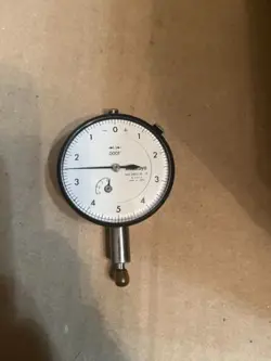 VINTAGE MITUTOYO NO. 2803-10 6 JEWEL DIAL INDICATOR .0001
