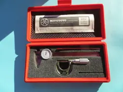 MITUTOYO 505 DIAL CALIPER AND MICROMITER SET