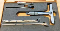 MITUTOYO REPLACEMENT LOT TYPE DEPTH MICROMETER 0-100MM 0.01MM DMC100-100 129-115