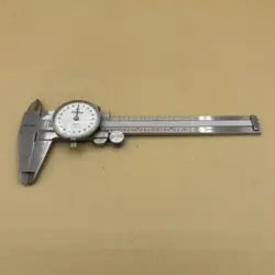 MITUTOYO 505-629 PRECISION DIAL CALIPER IN BLACK CASE.  WHITE FACE. 4