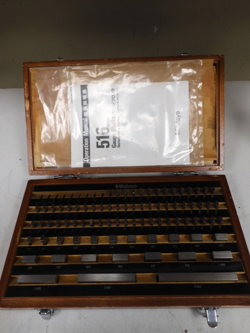 MITUTOYO GAGE BLOCK SET - 81 PCS. - GRADE 2 ENGLISH, RECTANGULAR - PW7