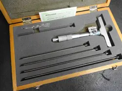 MITUTOYO 229-132 DIGITAL DEPTH MICROMETER DMC4 6