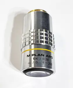 USMCO M PLAN APO 10 X /0.28 ∞ / 0 F=200 MICROSCOPE OBJECTIVE LENS MPLAN