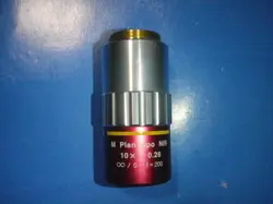 MITUTOYO M PLAN APO NIR 10X / 0.26 INFI/0 F=200 MICROSCOPE OBJECTIVE NOT TESTED