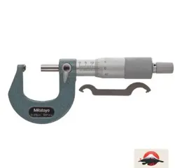 MITUTOYO 115-115 SPHERICAL FACE MICROMETER  RATCHET STOP  0-25MM RANGE