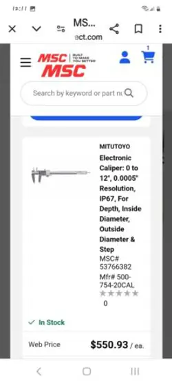 MITUTOYO 500-754-10 12