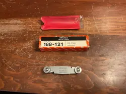 MITUTOYO PITCH GAGE NO. 188-121 - MADE IN JAPAN 0.4 - 7MM - WITH ORIGINAL BOX