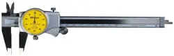 MITUTOYO 505-732 DIAL CALIPER, 1 MM PER REV, 0-150 MM RANGE, 0.01 MM ACCURACY