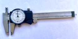 MITUTOYO DIAL CALIPER #505-716 MADE IN BRAZIL