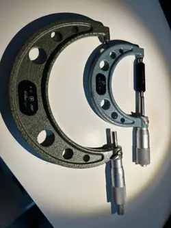 2 MITUTOYO OUTSIDE MICROMETERS ( 2”-3” AND 4”-5” ), .001”