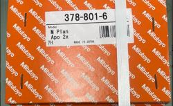 MITUTOYO M PLAN APO 2X/0.055 ∞ / 0 F=200 MICROSCOPE OBJECTIVE LENS 378-801-6