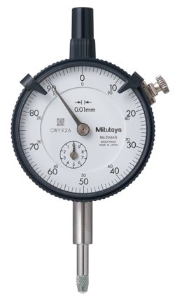 MITUTOYO 2046S 0.01MM X 10MM DIAL INDICATOR, 0-100, LUG BACK, SERIES 2, 8MM STEM