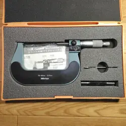 MITUTOYO COUNTER MICROMETER 75-100MM 193-104 WITH BOX VG COND LIMITED FROM JAPAN