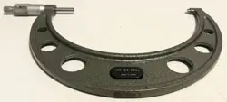 MITUTOYO #103-222A, 7-8 IN, OUTSIDE MICROMETER, 0.0001 ACCURACY RATCHET