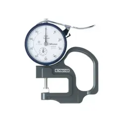 MITUTOYO DIAL THICKNESS GAGE FLAT ANVIL METRIC 7301A