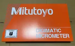 MITUTOYO DIGIMATIC MICRO MD-E100 COOLANT-PROOF MICROMETER JAPAN