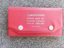 EXCELLENT CONDITION MITUTOYO 186-901 RADIUS GAGE SET 1/64