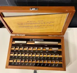 MITUTOYO 35 PIECE GAGE BLOCK SET NO. 516-915 BE1-35-3 GRADE 3,  .100 TO 4.00