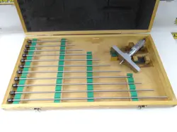 COMPLETE MITUTOYO PRECISION DEPTH GAGE MICROMETER #129-150 0-12
