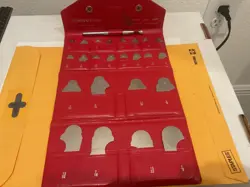NEW MITUTOYO 186-901 RADIUS GAGE SET, 25 LEAVES, 1/64” - 1/2”