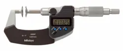 MITUTOYO 369-350 DIGITAL DISC MICROMETER, NON-ROTATING, 0-1