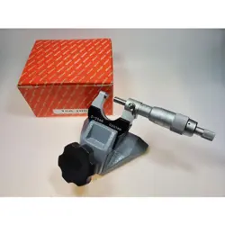 [SET OF 2] MITUTOYO MICROMETER STAND AND NSK MICRON MICROMETER 0-25 LTD FROM JP