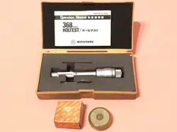 MITUTOYO HOLE TEST  BORE GAGE GAUGE MICROMETER 368-104 G1 12-16MM 0.005MM