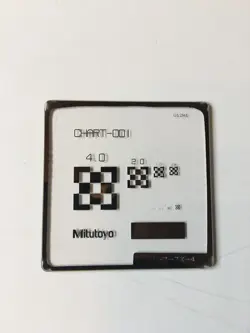 MITUTOYO VISON MEASURING MACHINE CALIBRATION CHART 4.0 MM TO 0.01 MM GRIDS