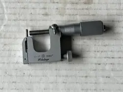 MITUTOYO UNI-MIKE 0-1 INCH OUTSIDE MICROMETER W/PIN (MODEL 117-107, 0.0001 RES)
