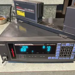 USED MITUTOYO LASER SCAN MICROMETER LSM-6200 W/LSM-503S HEAD.