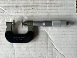 MITUTOYO 0-1 INCH DISC ANVIL OUTSIDE MICROMETER (MODEL 169-203, 0.001