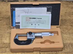 MITUTOYO 193-211 ROLLING DIGIT OUTSIDE MICROMETER 0-1