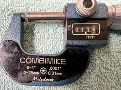 MITUTOYO 159-211 COMBIMIKE MICROMETER 0-1