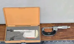 MITUTOYO 0 - 1” NO. 222-125 BLADE MICROMETER  .0001