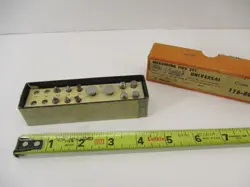 MITUTOYO # 116-800 (6) PAIR INTERCHANGEABLE ANVIL TIPS FOR PANA-MIKE MICROMETER