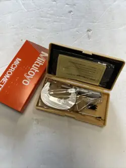 UNUSED MITUTOYO 101-116 MICROMETER 25-50MM .001MM NEW IN CASE JAPAN MADE