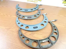 LOT OF 4 MITUTOYO MICROMETERS FOR PARTS REPAIR 10