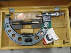 CALIBRATED MITUTOYO OUTSIDE MICROMETER, VERNIER AND DIGIT  - NO. 193-218, 5-6