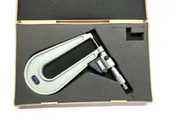 NICE MITUTOYO 389-711-30 DIGITAL DEEP THROAT MICROMETER 0-1
