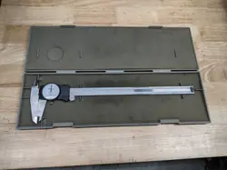 MITUTOYO 12 INCH DIAL CALIPERS 505-720 MADE IN JAPAN WITH CASE 0.001