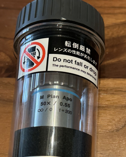 NIB MITUTOYO M PLAN APO 50X 0.55 MICROSCOPE OBJECTIVE LENS
