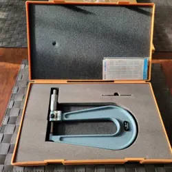 NEW MITUTOYO 189-129 DEEP THROAT MICROMETER 0-1